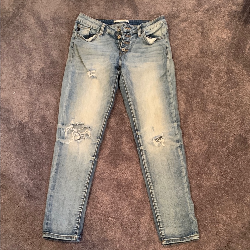 Kancan Destroyed Skinny Jeans